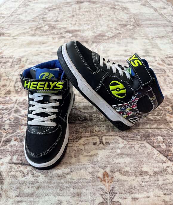 Heelys Other - Heelys Rezerve EX X2 Youth Size 13C Black Multi-Color Dual Wheel Roller Shoes